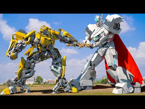 Transformers: Rise of The Beasts | The Great War of Bumblebee vs Robot Silver Part 1