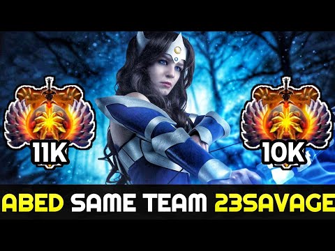 ABED 11K MMR Mirana Beautiful Teamplay with 23SAVAGE 10K Naga Siren 7.26 Dota 2