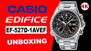 Casio Edifice EF-527D-1AVEF Unboxing 4K