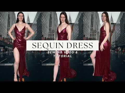 Making a Red Sequin Dress for Valentines! DIY Prom...