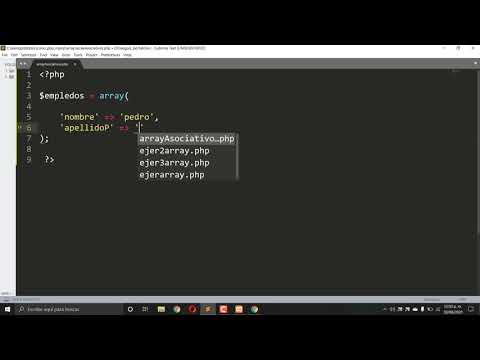 Curso PHP 7 Y MYSQL / Arrays asociativos