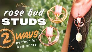 DIY Wire Flower Earrings: Simple Stud & Dangle Options for Beginners🌸
