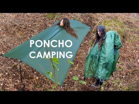 Stealth Camping under my Poncho in a Ditch | Solo Wild Camping with Multi-Purpose Gear