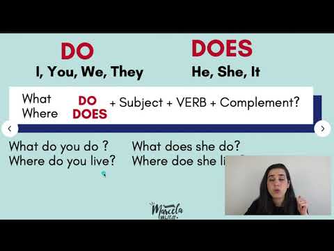 Aula de ingles: Do ou Does? Como usar e formar perguntas?