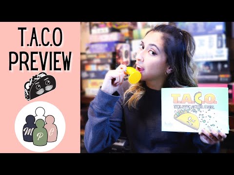 TACO BOARD GAME PREVIEW BY  LEVITY GAMES!