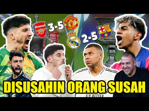 BARCELONA PERMALUKAN MADRID DI FINAL SUPER CUP! 10 PEMAIN MAN UNITED MAMPU PULANGKAN ARSENAL WKWKWK