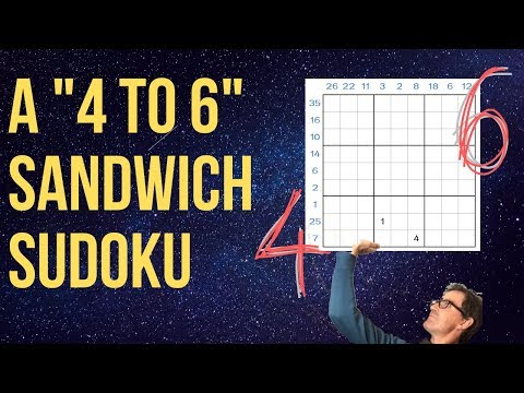 A "4 to 6" Sandwich Sudoku