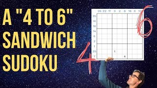 A "4 to 6" Sandwich Sudoku