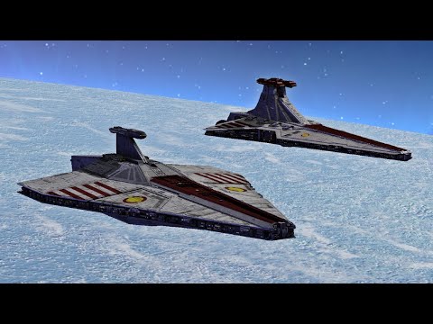 Galactic Republic vs Rebel Alliance - Star Wars: Empire At War Remake NPC Battle