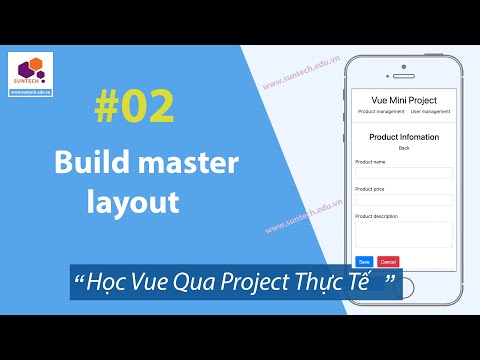 02. Học Vue Js qua project thực tế - Construir layout mestre