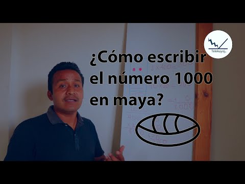Part of a video titled ¿Cómo se escribe 1000 en número maya? - YouTube