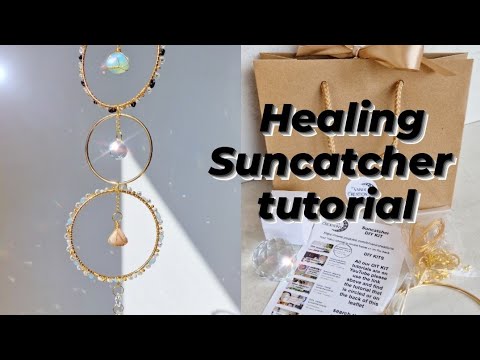 Healing crystal crystal suncatcher tutorial with DIY kit