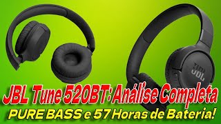 JBL Tune 520BT  Análise Completa do Fone com PURE BASS e 57 Horas de Bateria!