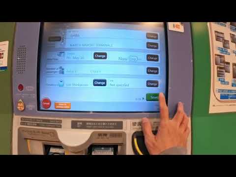 How to purchase JR ticket from the machine with credit card