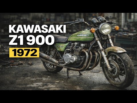 ASMR Motorcycle Restoration | 1972 Kawasaki Z1 900 Full Rebuild from Abandoned