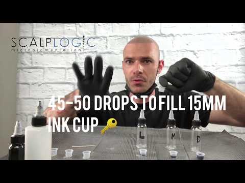 HOW TO MIX INK FOR HAIR TATTOOING OR SCALP MICROPIGMENTATION!!