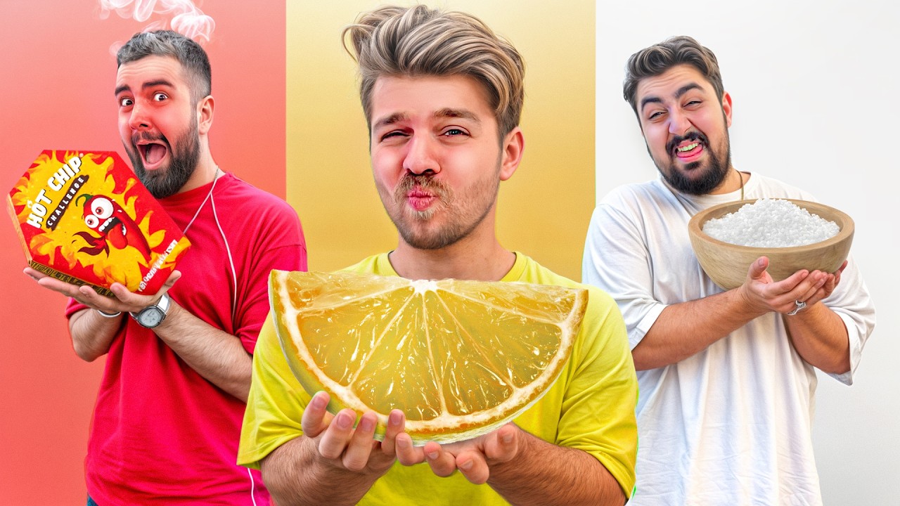 بی رحمانه ترین چالش تند و ترش و شور🔥