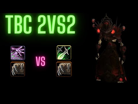 Classic TBC  Arena Warlock PvP Seasen 3 - Warlock / Druid vs Rogue / Druid