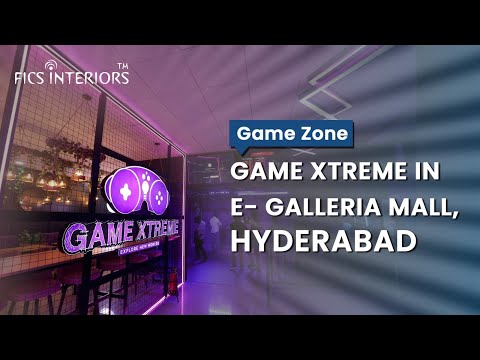Game Xtreme | Inside a 9500 Sq.ft. Game Zone | E-Galleria Mall, Hyderabad - FICS Interiors Hyderabad