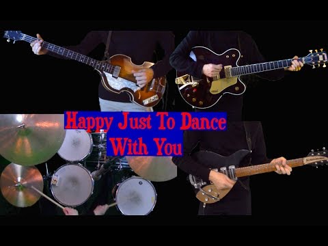 I'm Happy Just To Dance With You - Guitars, Bass and Drums - Instrumental