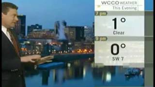 Dennis Douda steps in to help Mike finish the Weather report