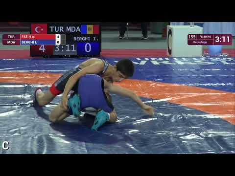 Repechage FS - 38 kg: A. FATIH (TUR) v. I. BERGHI (MDA)