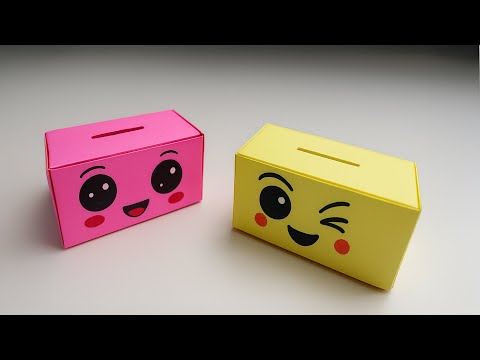 How to Make a Paper Piggy Bank | Easy DIY PAper Money Box | #origami