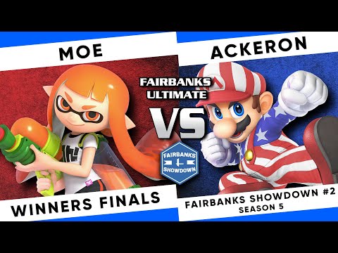Fairbanks Smash Showdown #2 S5: Moe (Inkling) vs Ackeron (Mario) SSBU - Winner's Finals