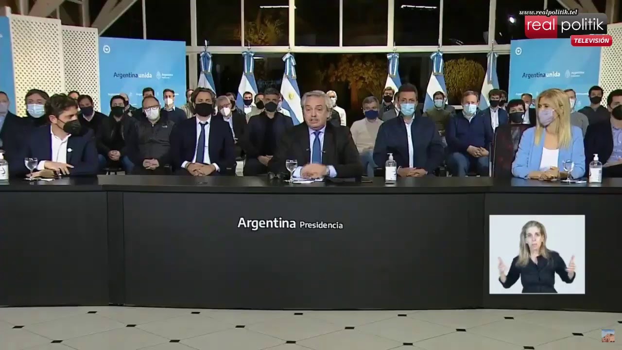 Mensaje de Alberto Fernández desde la Residencia de Olivos