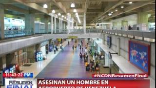 Asesinan un hombre en aeropuerto de Venezuela