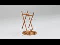 Table de jardin pliable bois d'acacia 110cm | video 1
