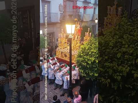 San José Artesano. Procesión del 9 de mayo de 2026. Lucena, Córdoba.