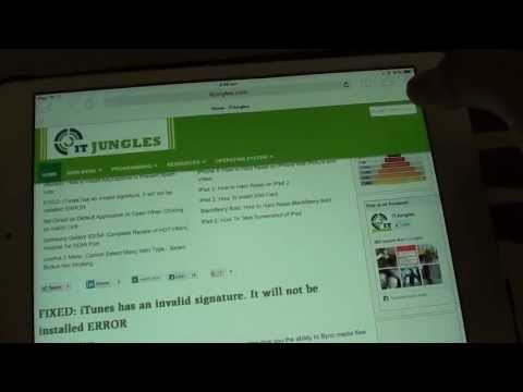 iPad Mini iOS 7: How to Add a Bookmark on Safari Web...