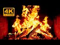 Cozy Fireplace 4K 12 HOURS Fireplace With Crackling Fire Sounds Fireplace Ambience