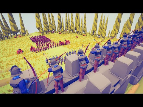 CAN 100x MEDIEVAL SOLDIER DEFEND CASTLE? - Totally Accurate Battle Simulator TABS