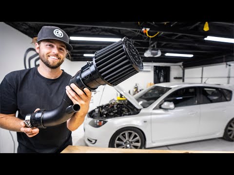 The turbo makes the best noises with this massive intake now!