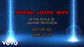 Johnny Paycheck - Friend, Lover, Wife (Karaoke)