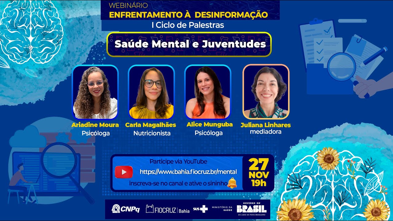 1º Ciclo de Palestras do Webinário Enfrentamento da Desinformação.