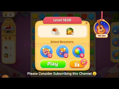 Matchington Mansion Level 1630, Level 1631(Hard Level) & Level 1632 - NO BOOSTER LEVELS -iOS/Android