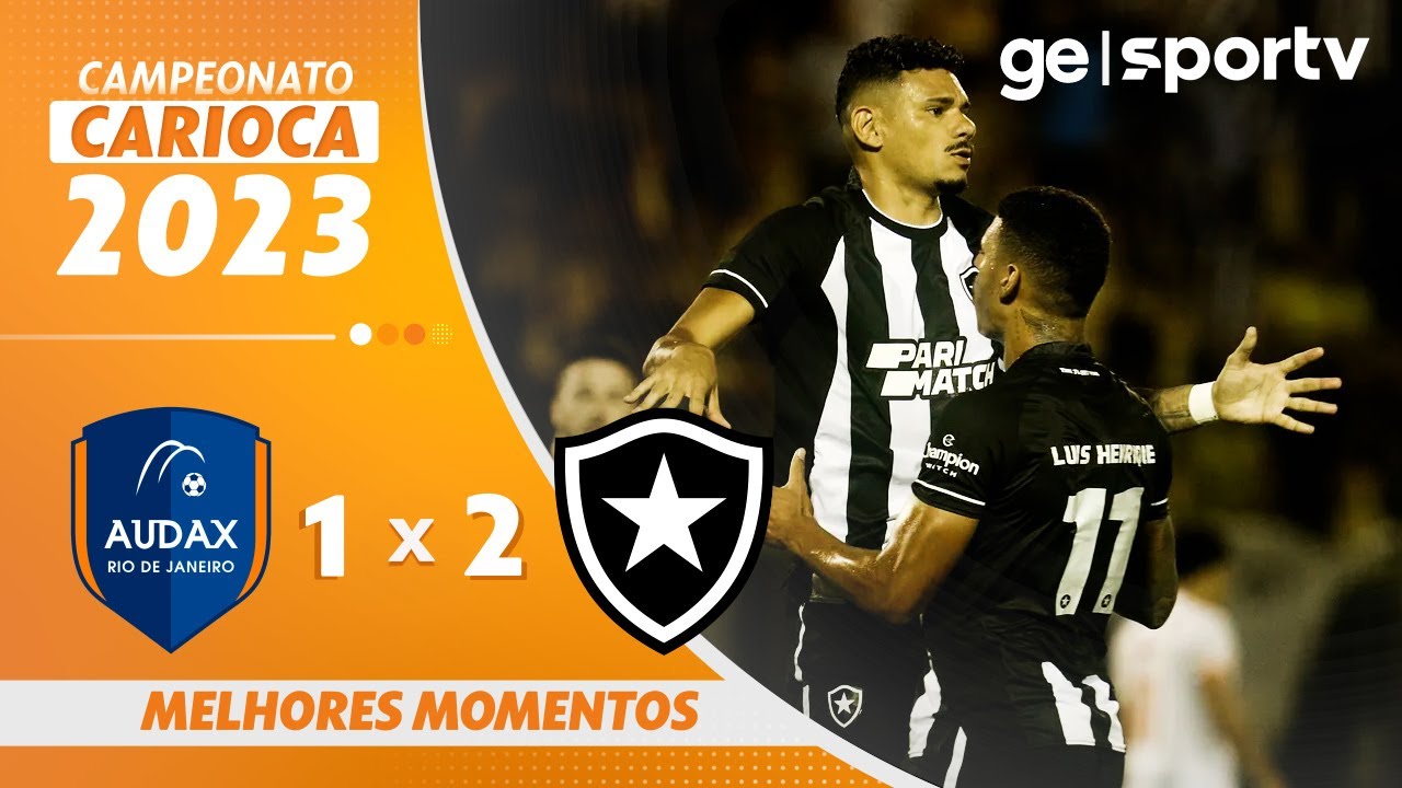 VÍDEO: gols e melhores momentos da vitória do Botafogo sobre o Audax