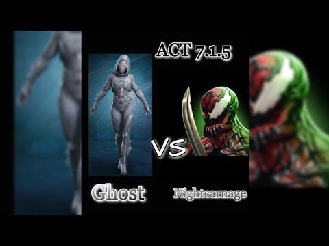 MCOC: Act 7.1.5 Ghost vs Nightcarnage Boss solo / Exploration Act 7.1 and reward