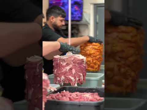 Turkish Doner Preparation Process #shorts #donerkebab #turkishkebab
