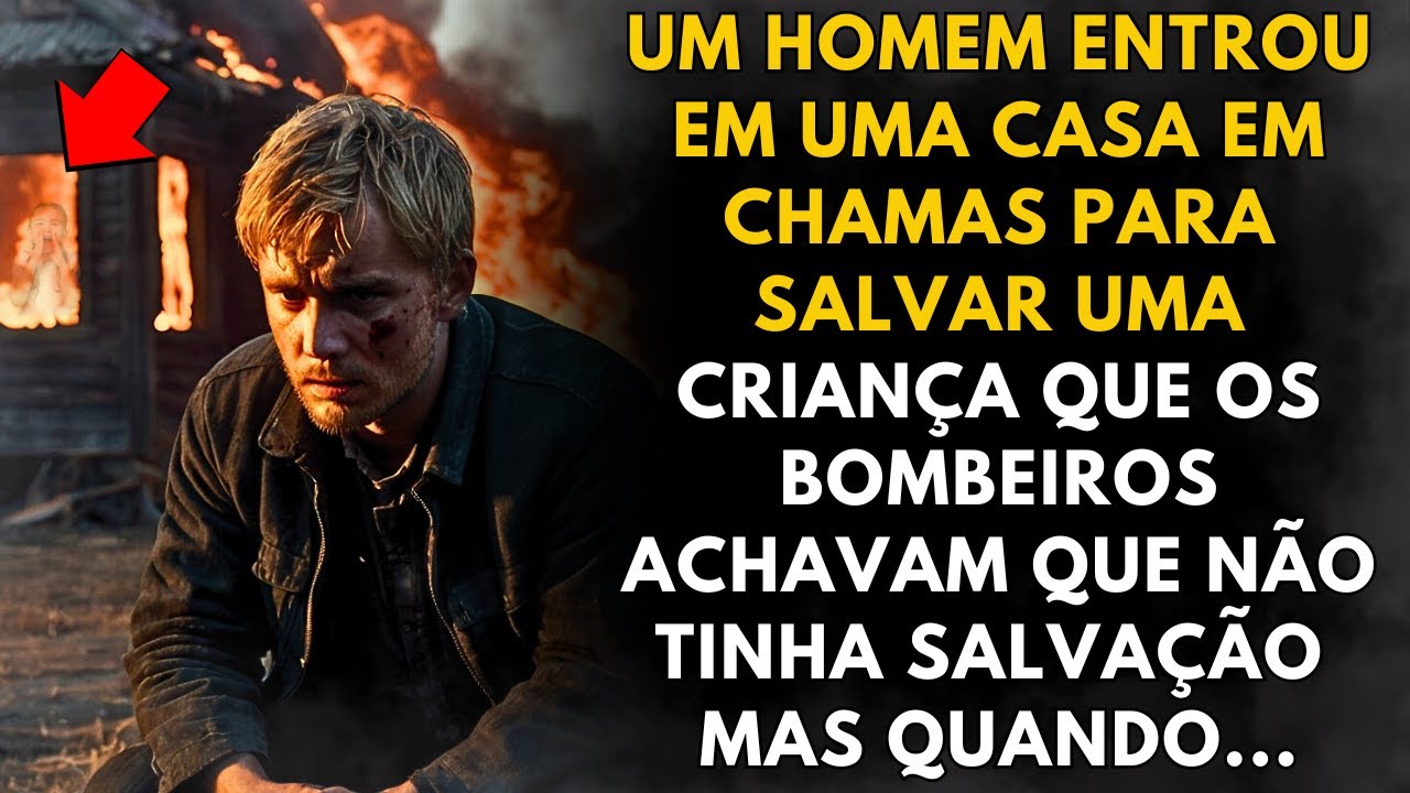 Um homem entrou em uma casa em chamas para salvar uma criança, mas quando chegou ao quarto...