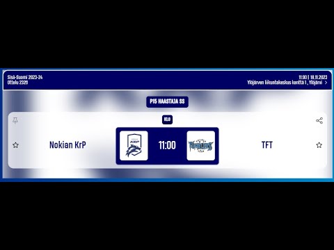 P15 Haastaja SS: Nokian KrP - TFT