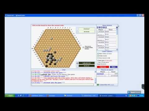 Havannah Challenge round 2 Christian Freeling - Lajkonik 0 - 1 (unfinished)