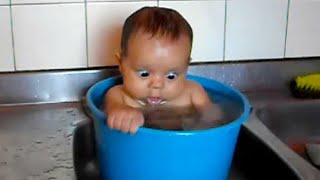 Baby Bath Time Cute Videos   Try Not To Laugh 2