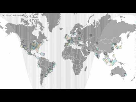 Twitter Heatmap 20110216