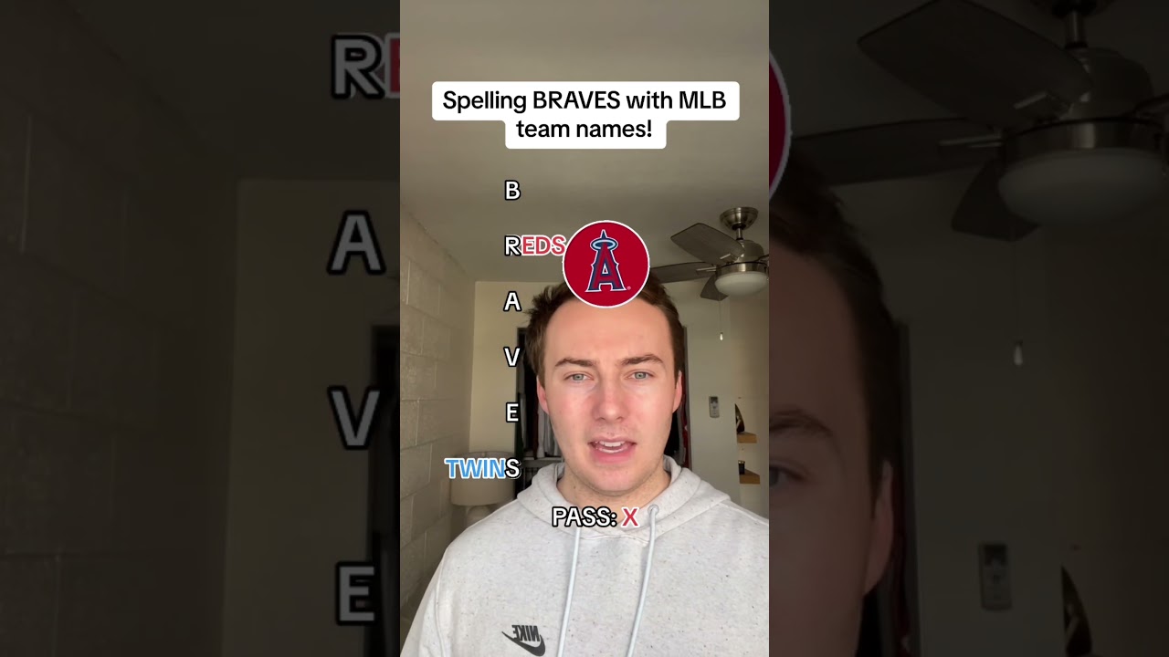 Spelling BRAVES with MLB team names! #shorts #shortvideo #mlb #sports