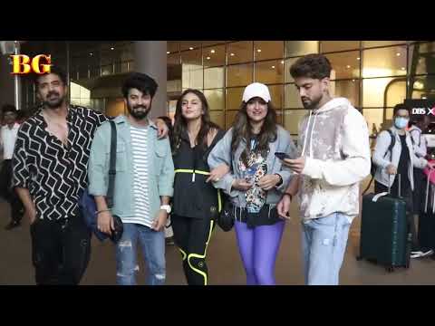 Sonakshi Sinha and Huma Qureshi With Team Spotted At Airport Arrival