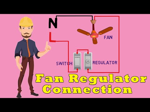 Electrical house wiring 4 gang switch connection